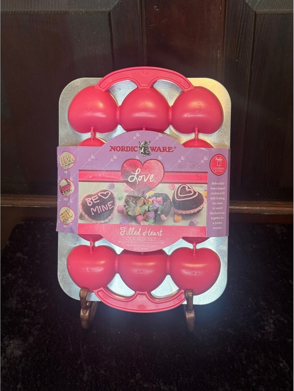 Nordic Ware Love Filled Heart Cookie Set - Bake Heart-Shaped Cookies